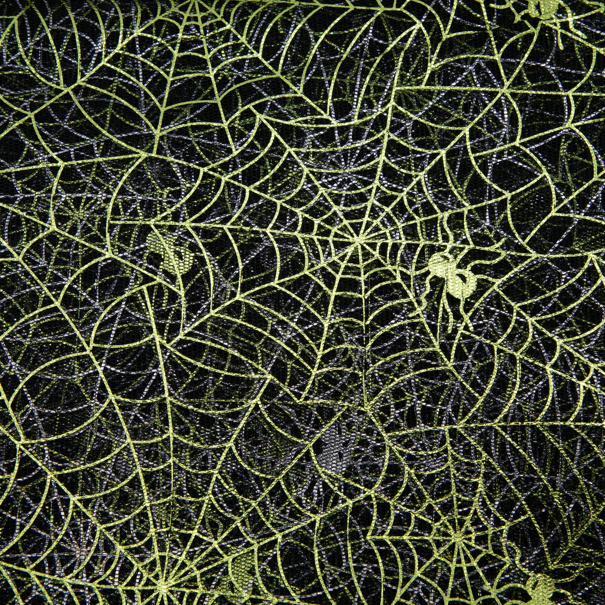 Wyla Black & Green Web Printed Mesh